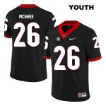 Youth Georgia Bulldogs NCAA #26 Tyrique McGhee Nike Stitched Black Legend Authentic College Football Jersey VGX7454LZ
